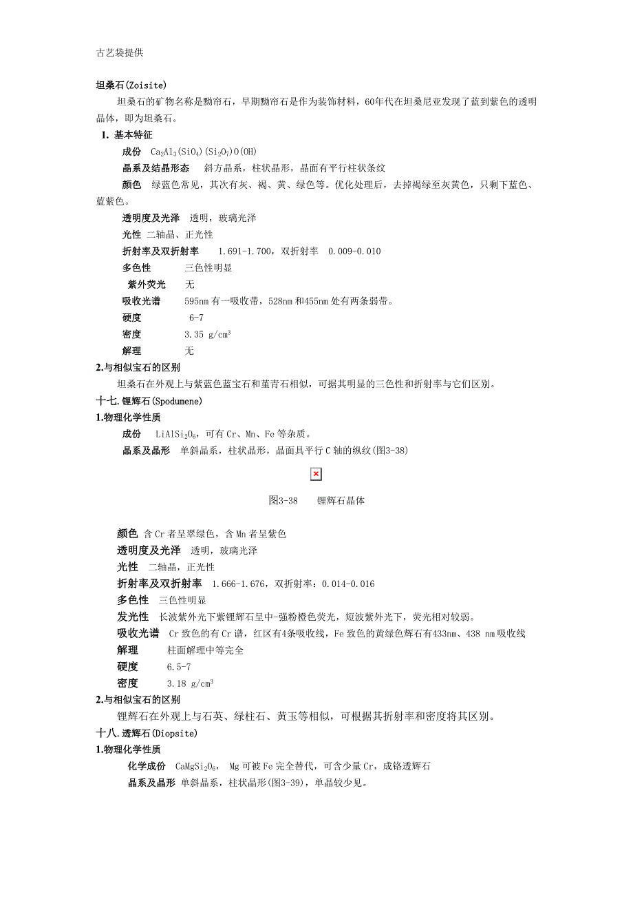 坦桑石锂辉石和透辉石的区别_第1页