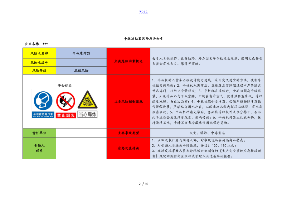 5.18企业的危险源辨识风险的点告知卡,每日安全系统生产出品_第2页