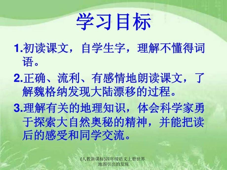 (人教新课标)四年级语文上册世界地图引出的发现课件_第4页