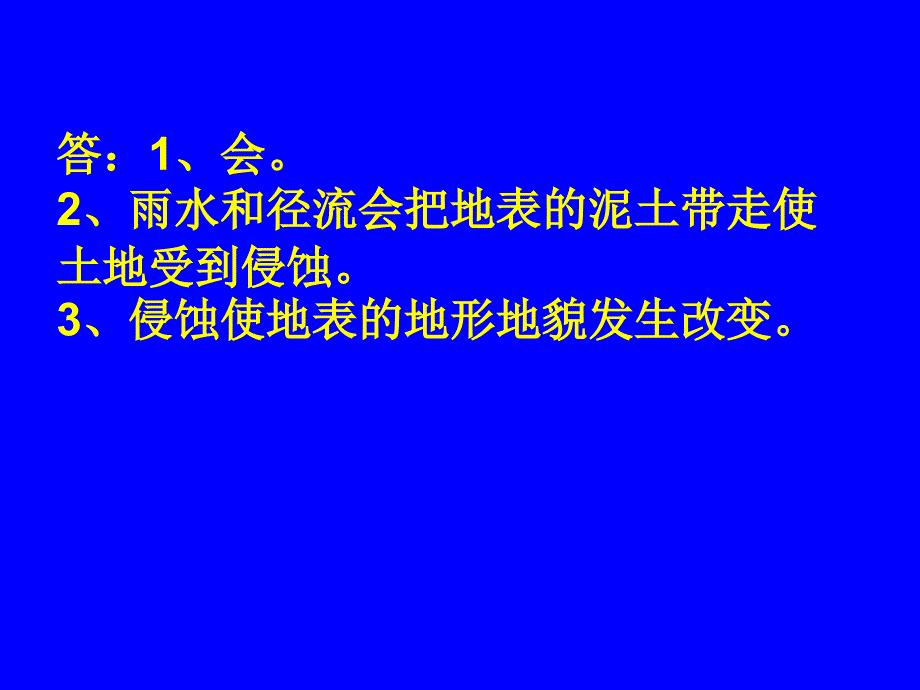 PPT课件__小学科学五年级_雨水对土地的侵蚀_第3页