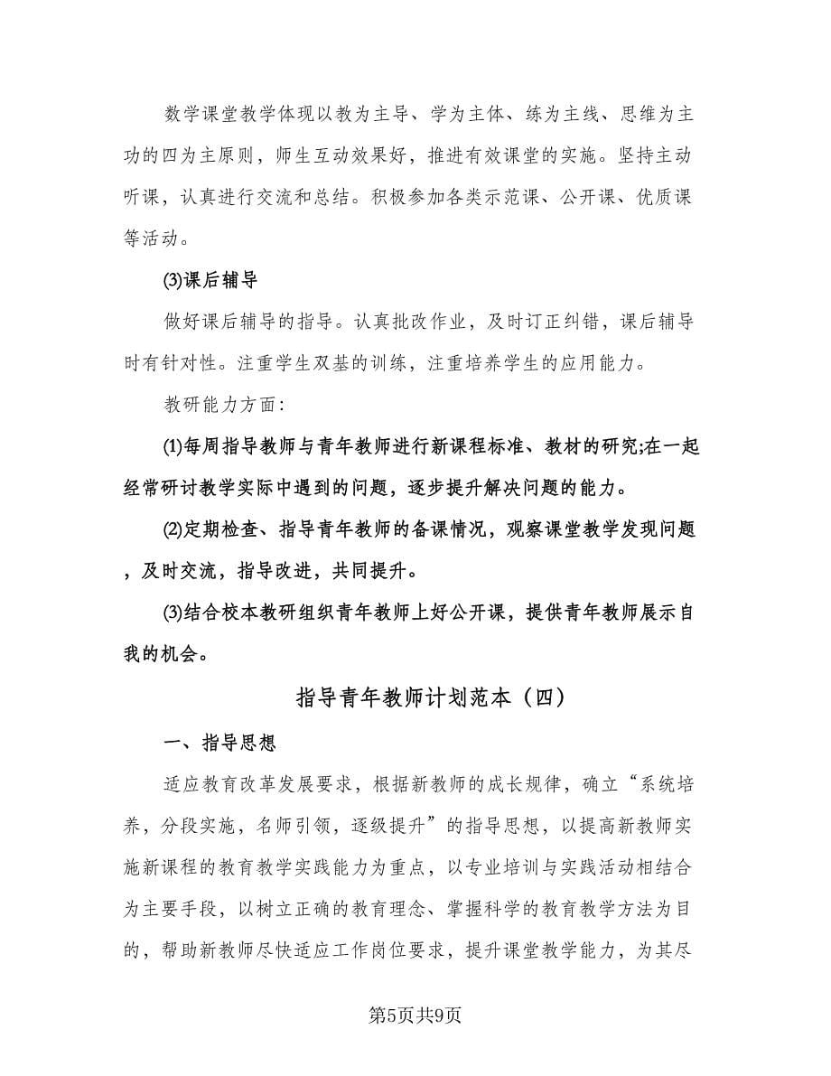 指导青年教师计划范本（四篇）.doc_第5页