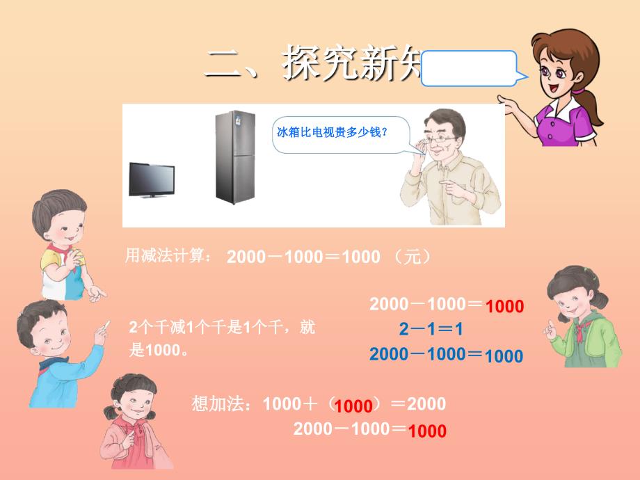 2022二年级数学下册7万以内数的认识整十整百整千数加减法课件新版新人教版_第4页