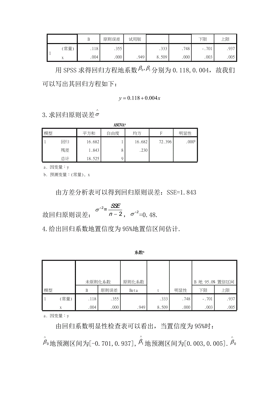 2023年一元线性回归分析研究实验报告_第4页