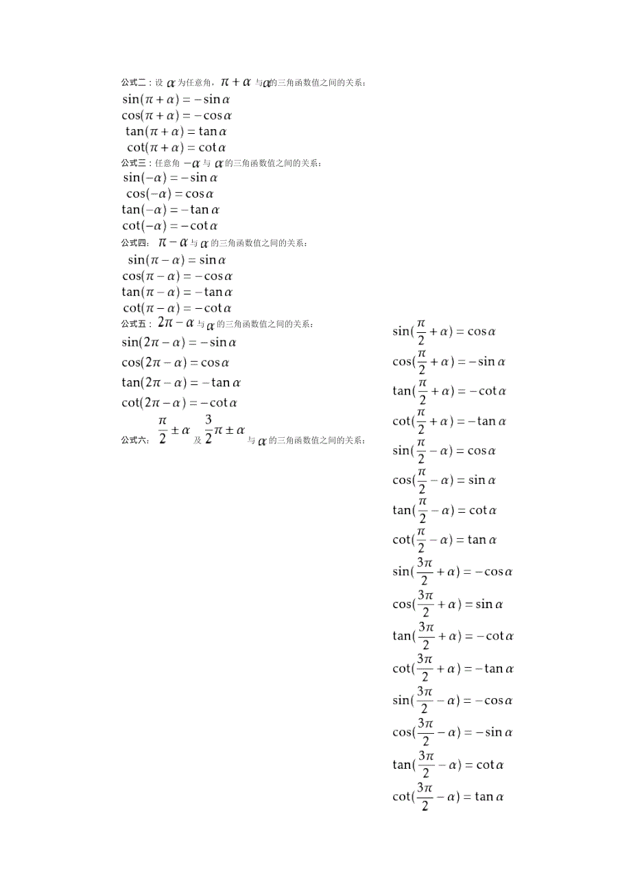 (完整word)三角函数公式大全,推荐文档_第2页