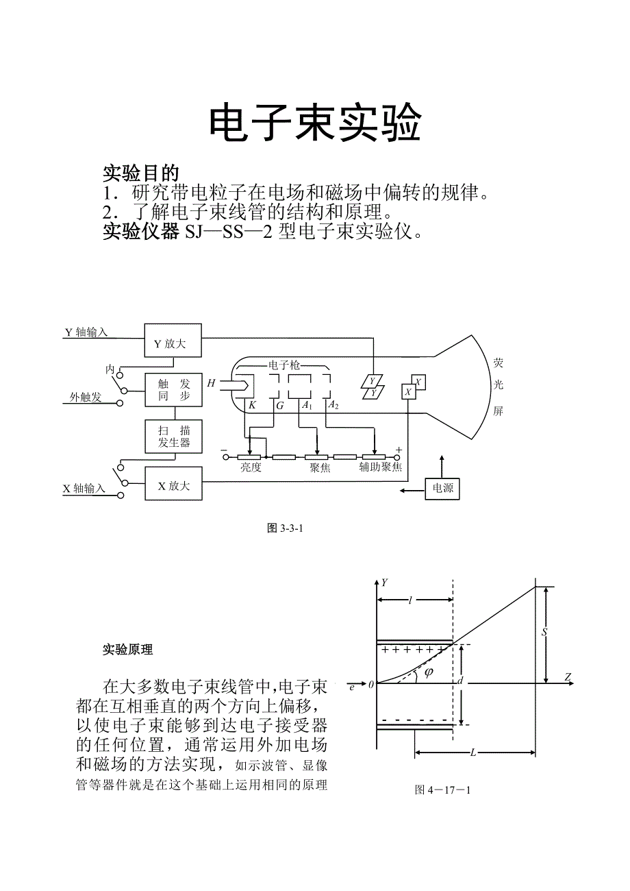 广州大学物电学院——电子束实验讲义.doc_第1页