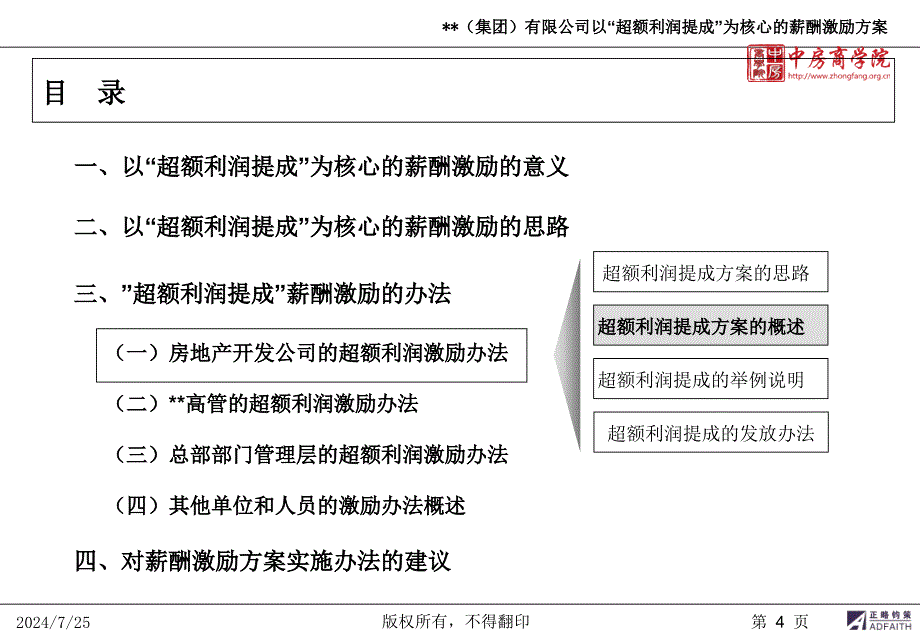 华新国际地产集团“超额利润提成”薪酬激励方案-中房商学院课件_第4页