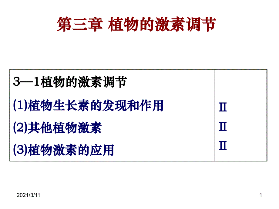 植物的激素调节_第1页