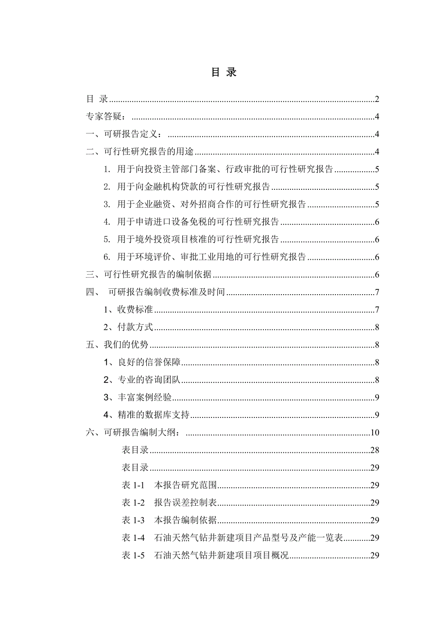 石油天然气钻井项目可行性研究报告_第2页