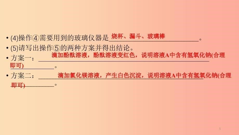 江西专用2019中考化学总复习第二部分专题综合强化专题七实验探究题类型4有关变质类探究课件.ppt_第5页