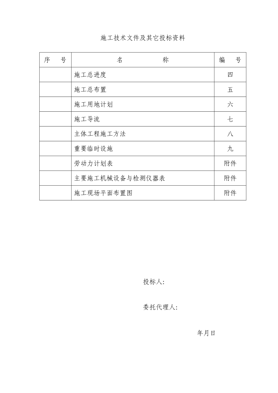 施工组织设计-密州橡胶坝工程施工组织设计方案_第1页