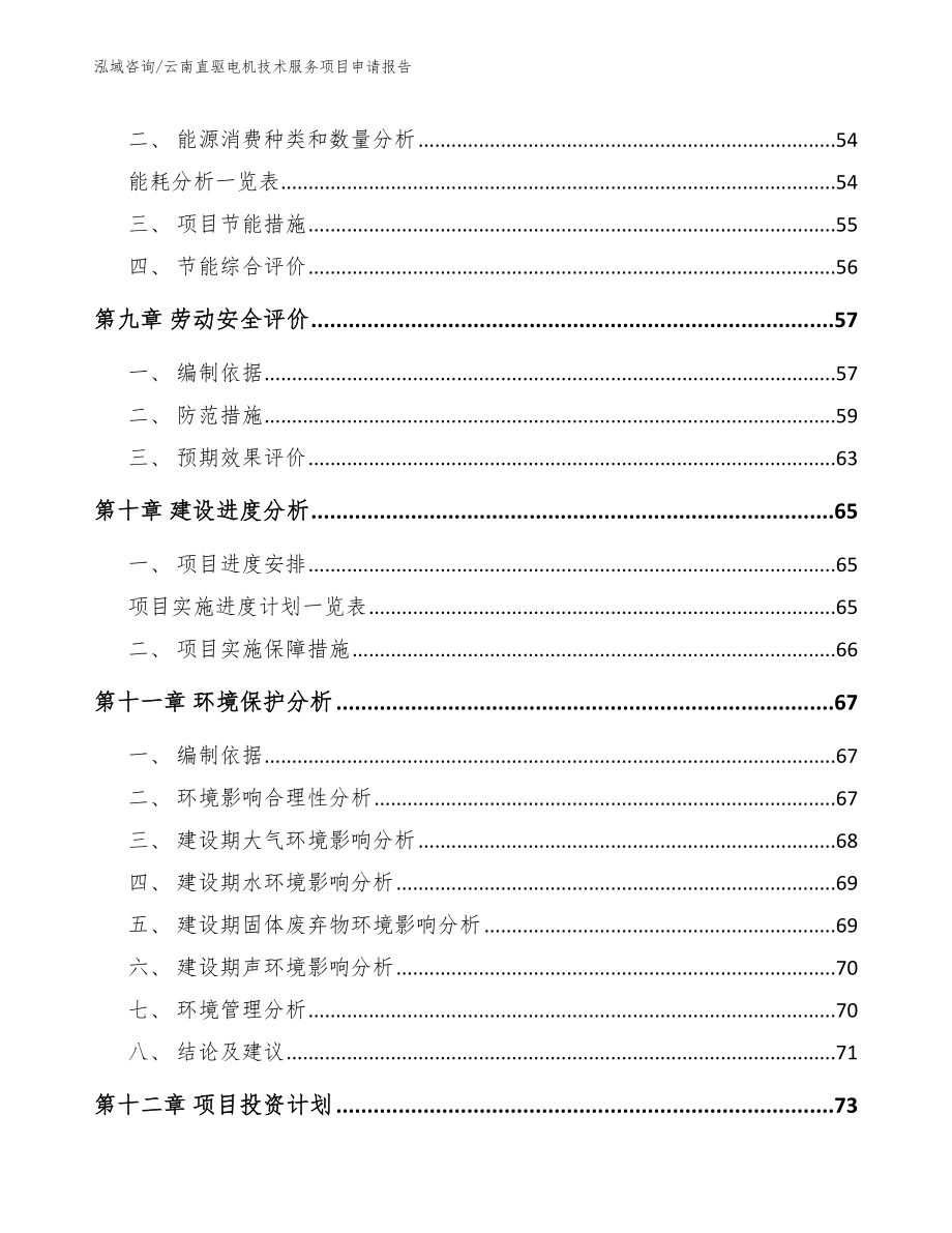 云南直驱电机技术服务项目申请报告_模板_第3页