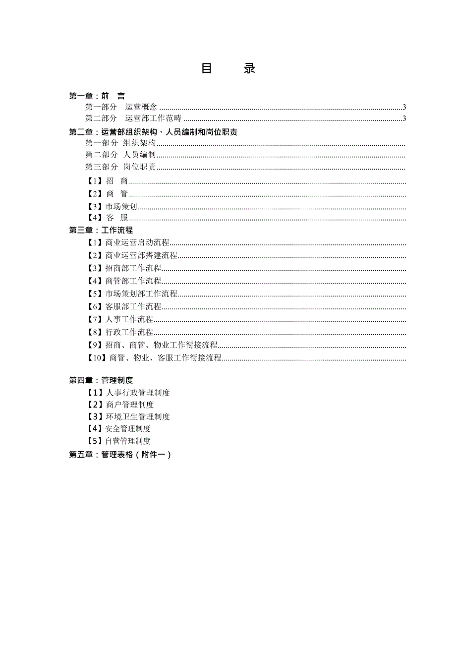 (完整版)商业运营全套管理制度(组织架构、岗位职责、工作流程、管理制度),推荐文档_第2页