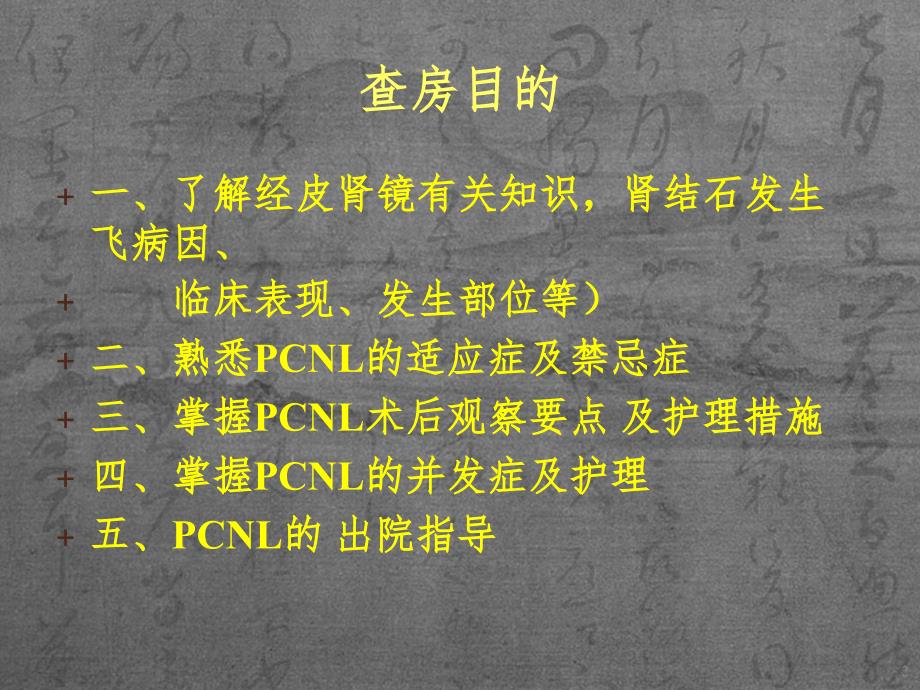 经皮肾镜碎石取石术后护理查房PPT精品文档_第2页