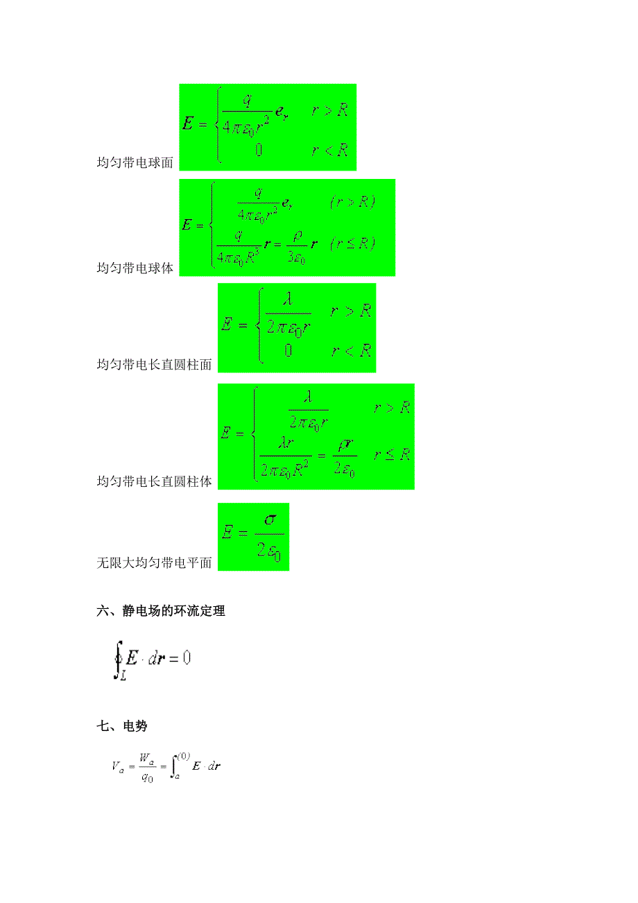 大学物理电磁学公式全集_第2页