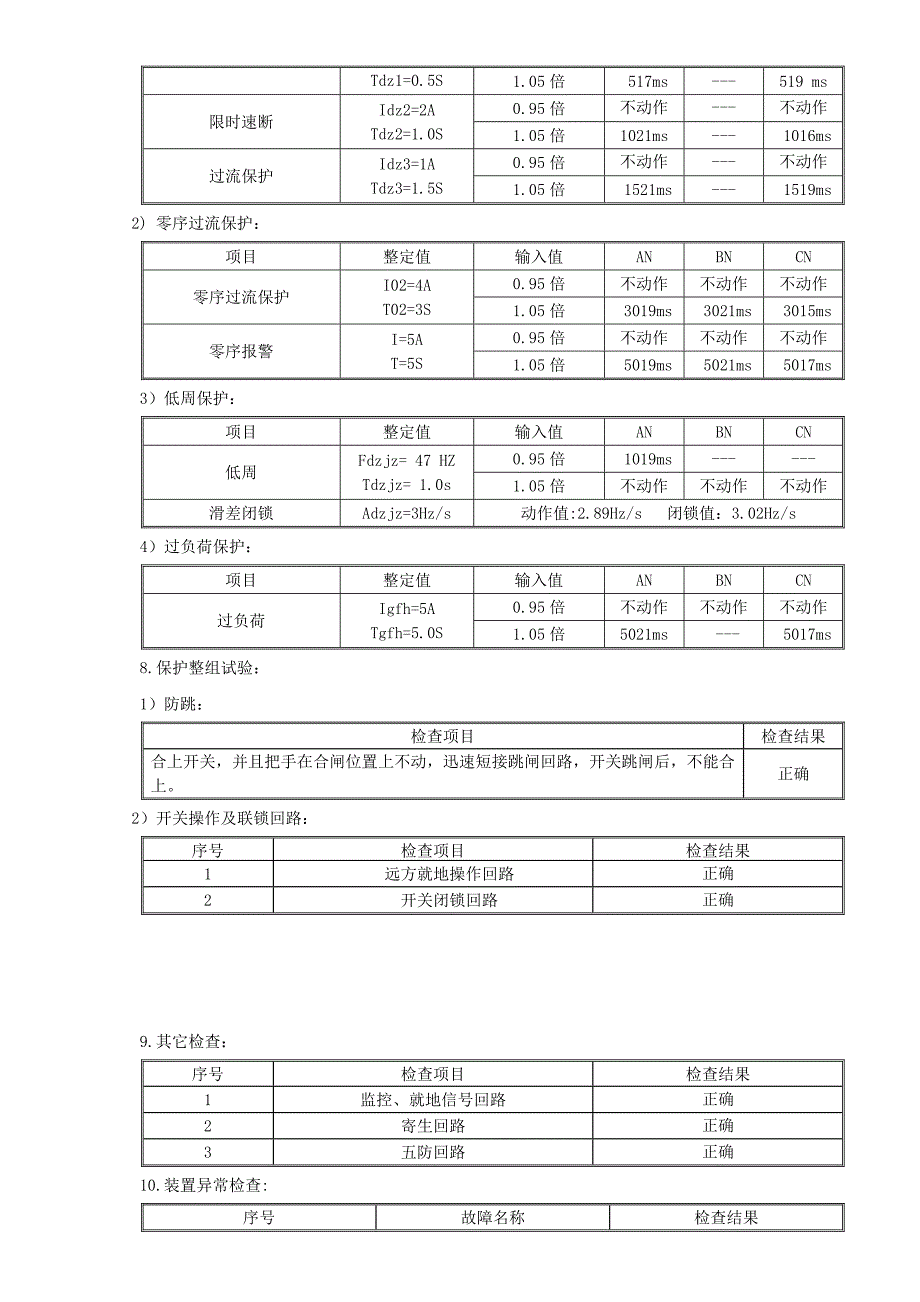 210kV变压器保护调试报告_第2页