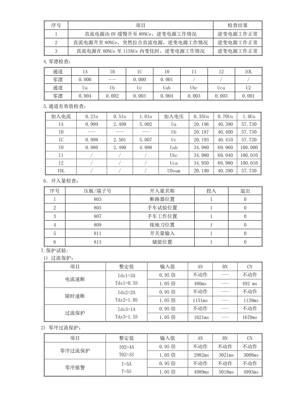 210kV变压器保护调试报告_第4页