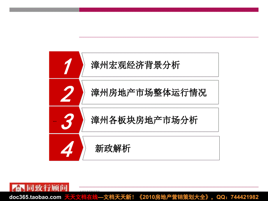 同致行6月漳州房地产市场调研报告_第3页