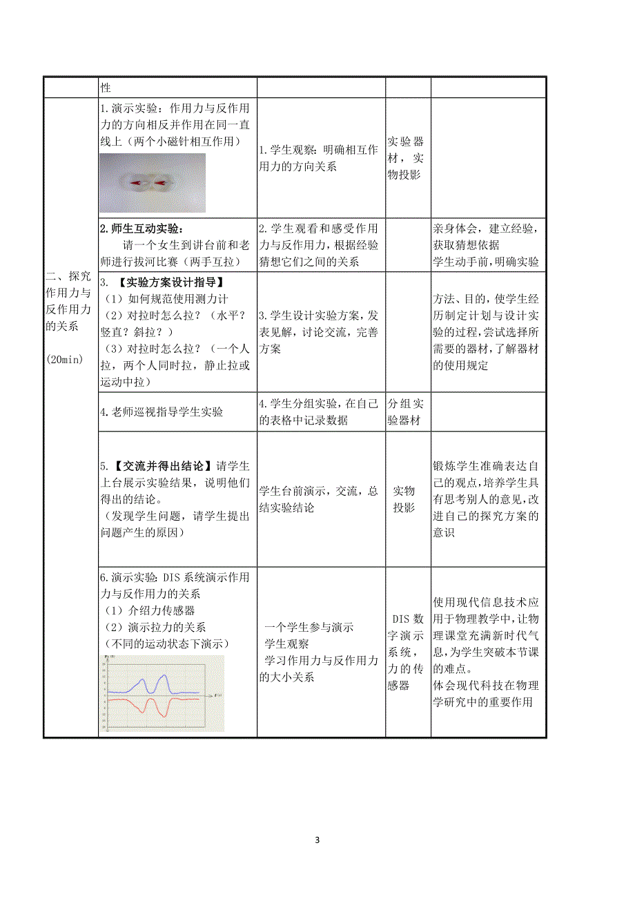 牛顿第三定律教学设计_第3页