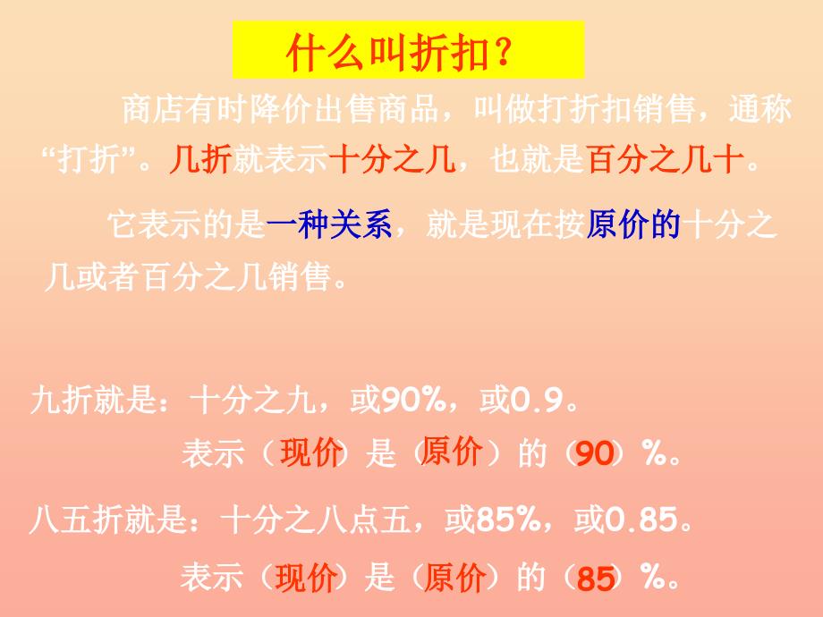 六年级数学下册2百分数二折扣和成数课件1新人教版_第3页