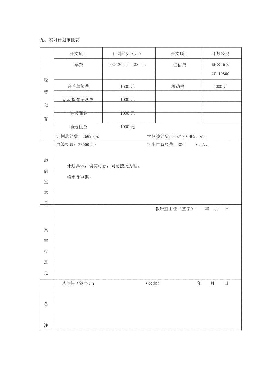 2013级对外汉语专业毕业实习计划(模板)_第5页