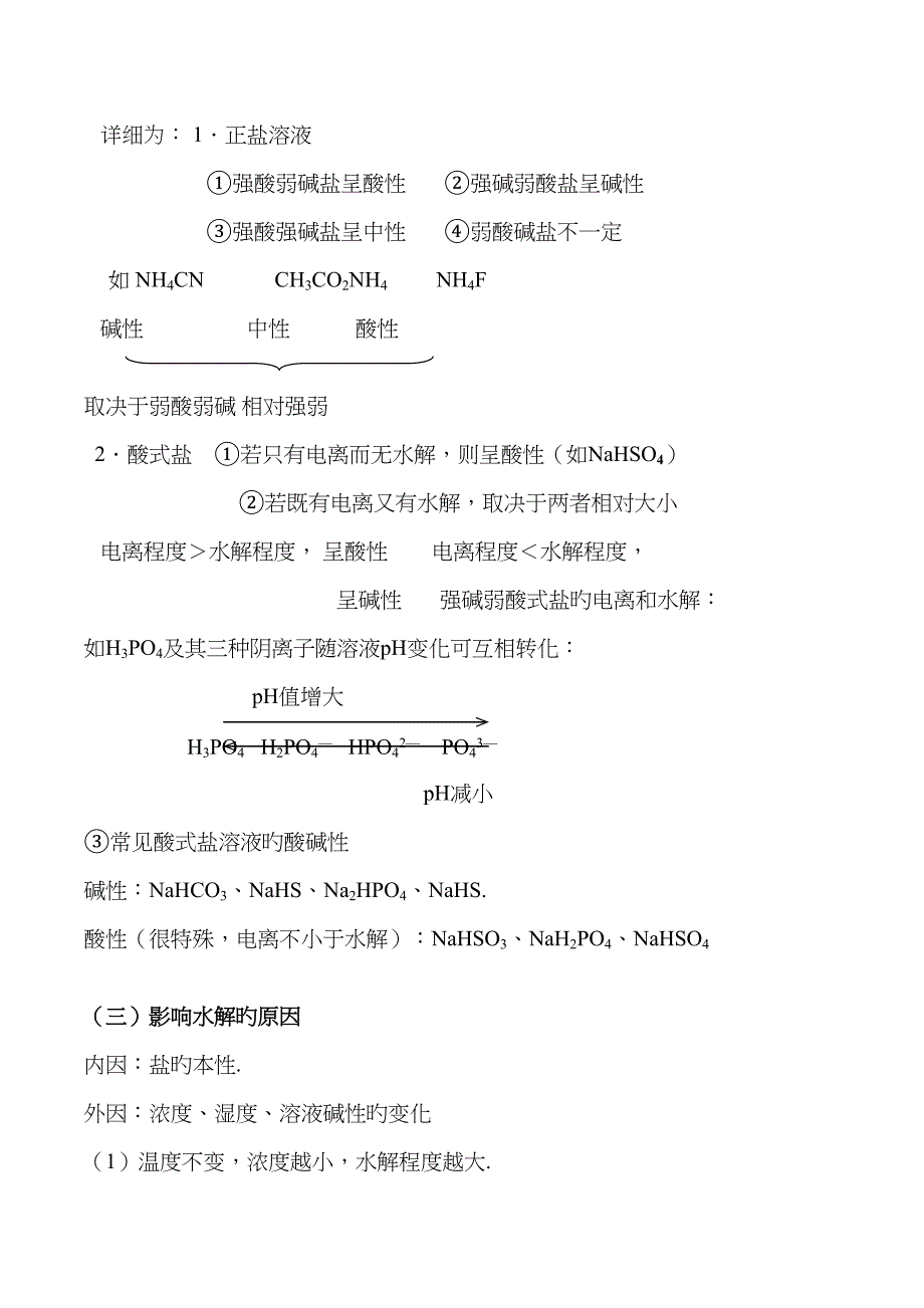 2022年高三化学盐类的水解知识点总结.doc_第2页