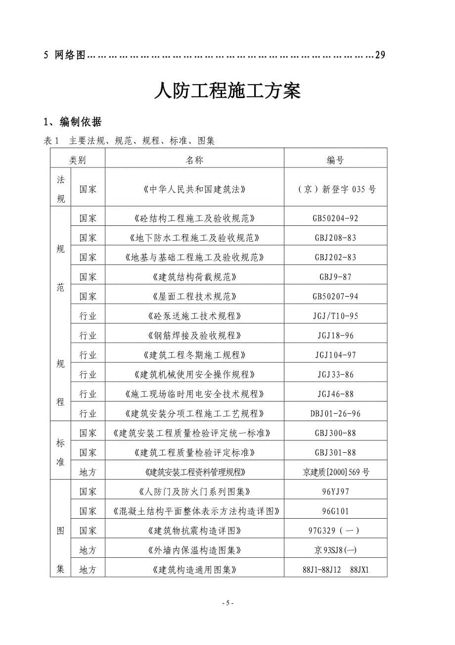 毕业设计论文-中医院人防施工组织设计_第5页