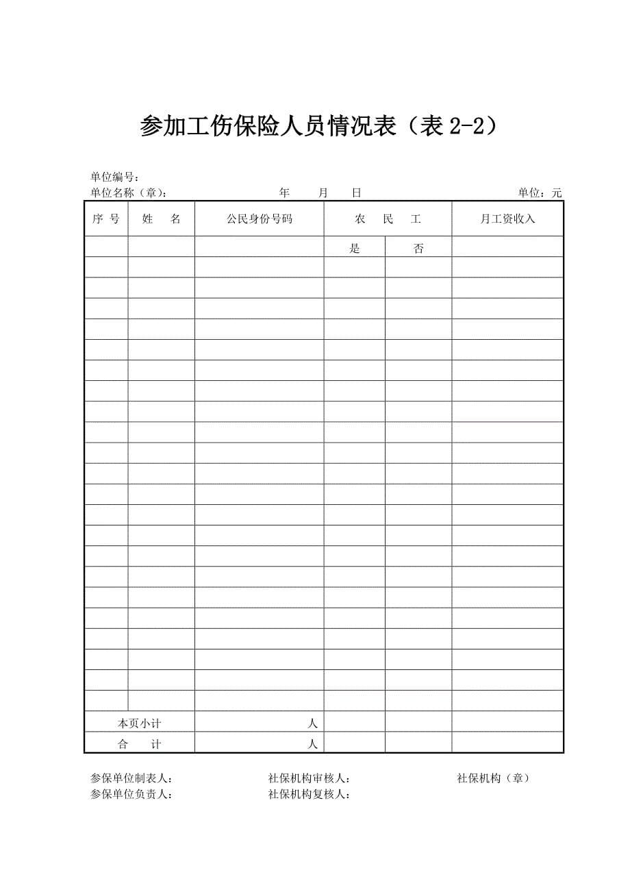 工伤保险业务管理用表_第5页