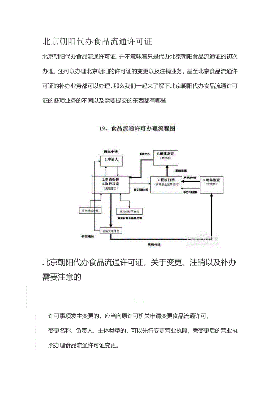 北京朝阳代办食品流通许可证_第1页