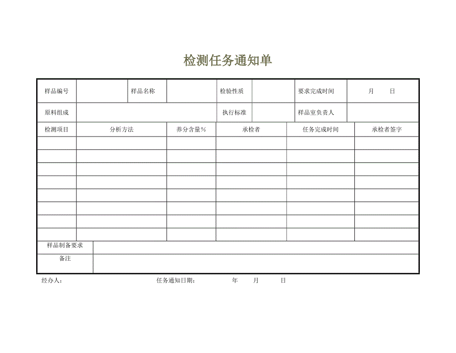 化验室各类原始记录表格_第1页