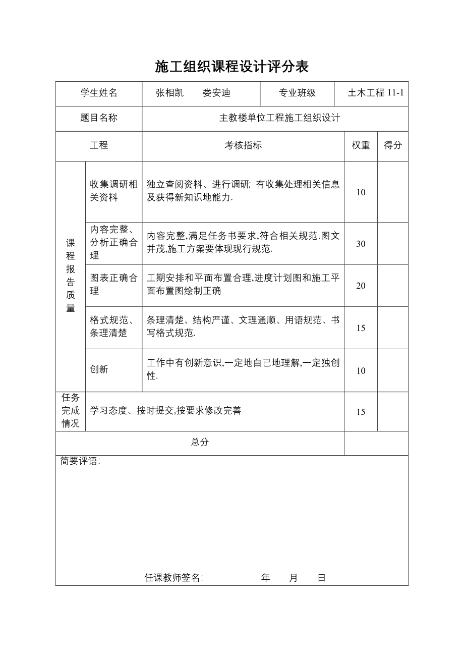 主教楼单位工程项目施工组织方案_第2页