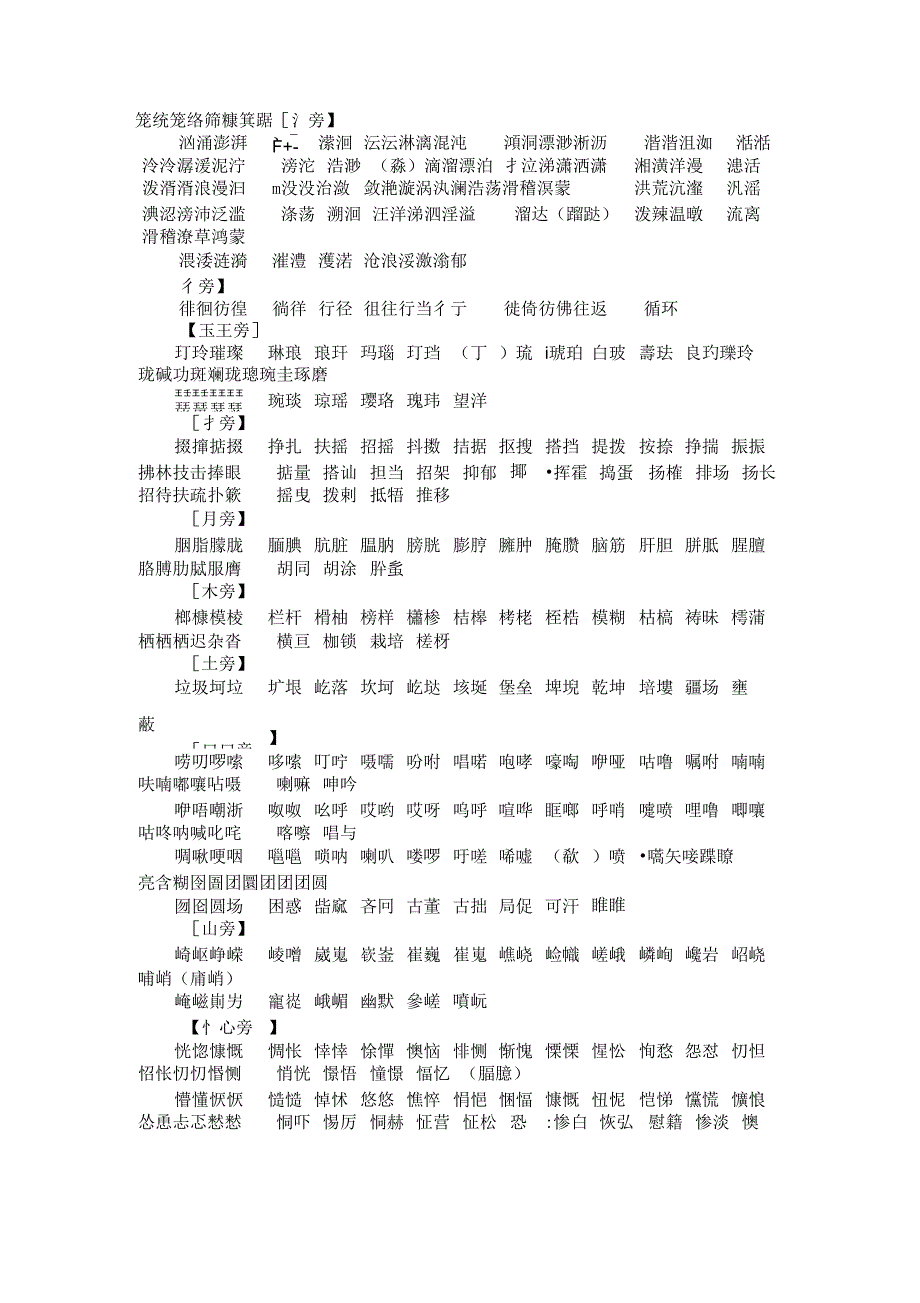 常用双声词表_第3页