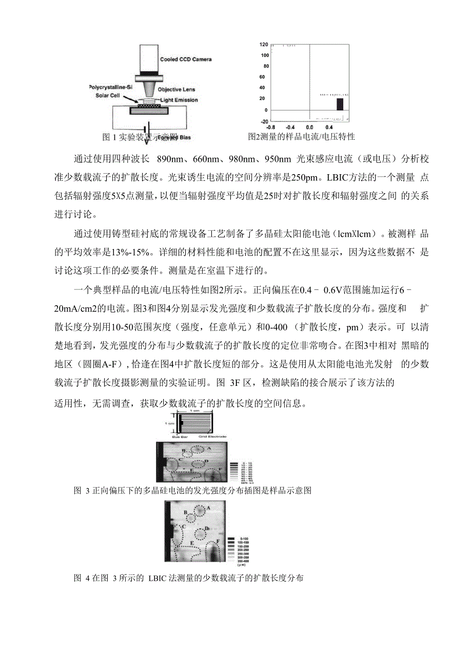 多晶硅电池少数载流子扩散长度的电致发光摄影测量_第2页