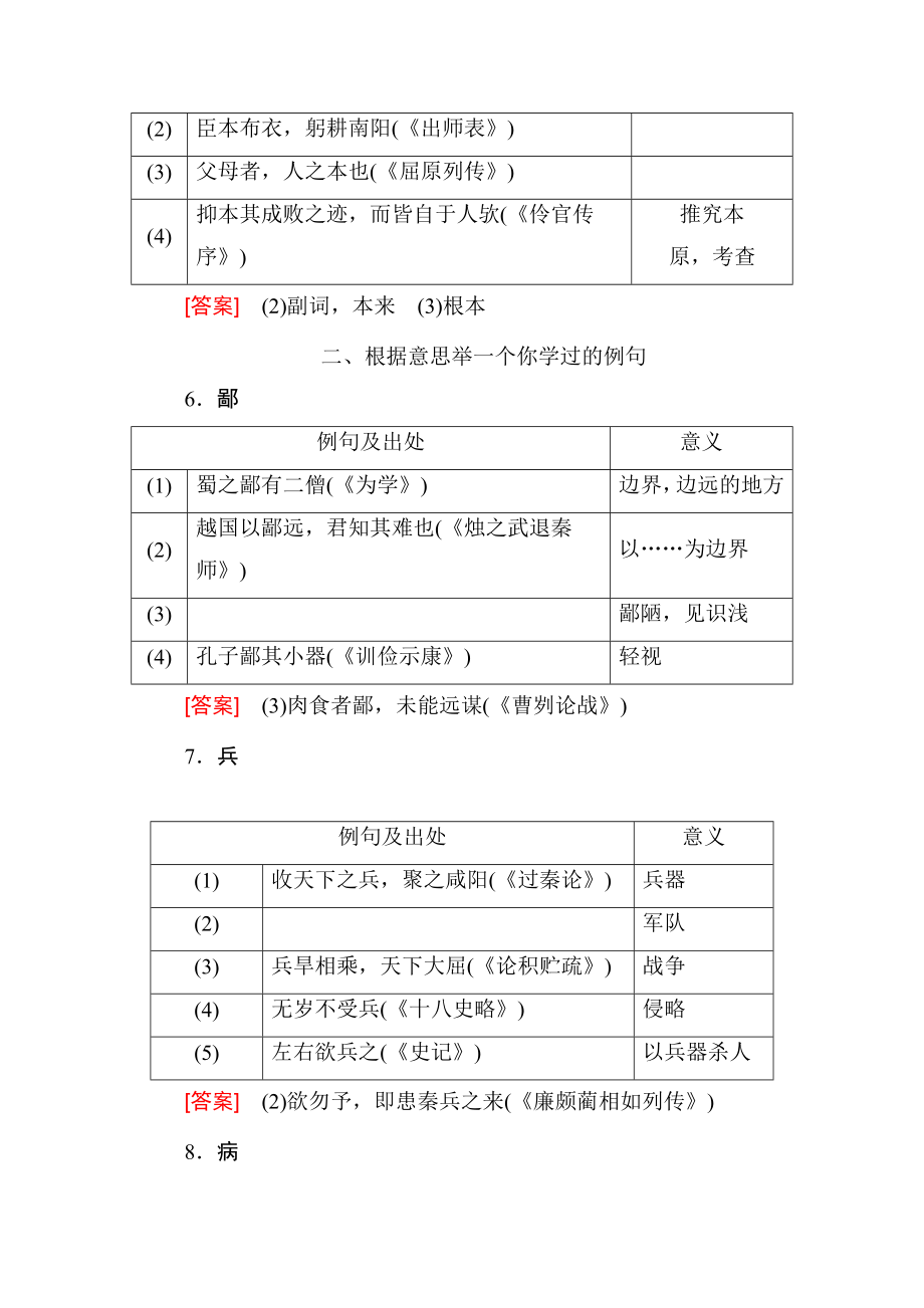 高考常考的120个文言实词集释Word版_第4页