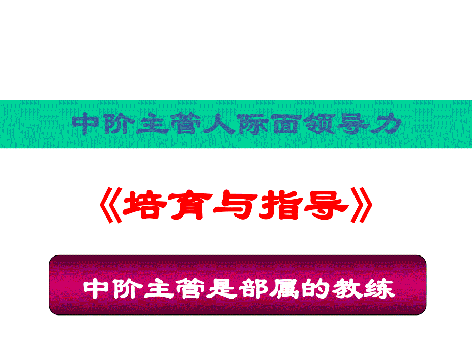 梁冶萍实施领导式管理提升企业主管人员的执行力四_第2页