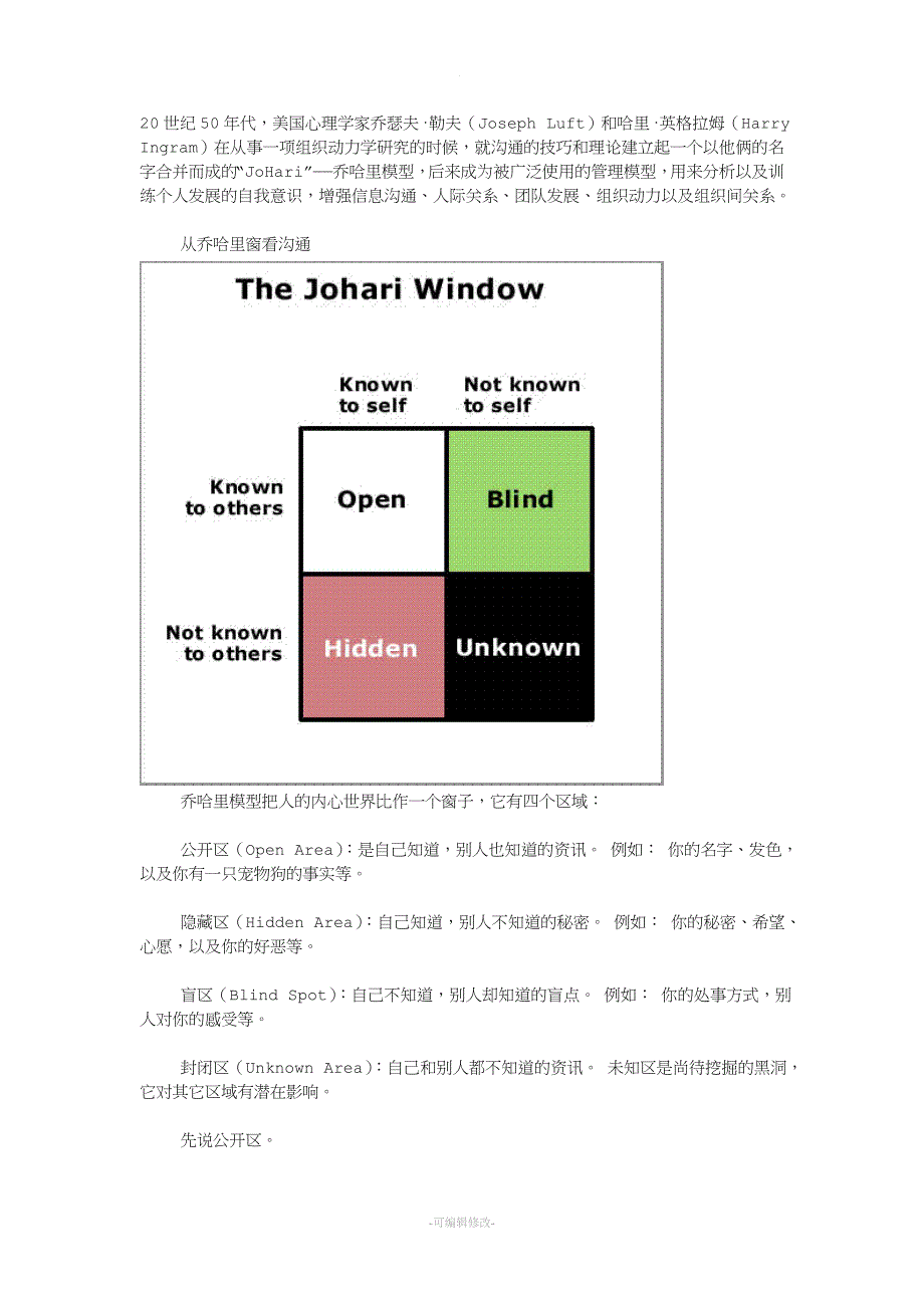 从乔哈里窗看沟通.doc_第1页