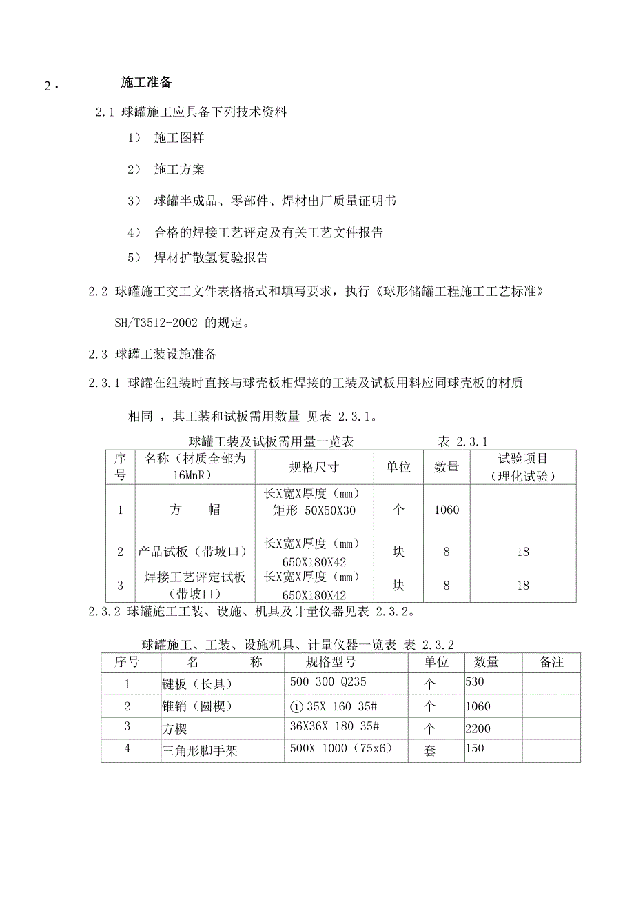 1000立方米氮气球罐施工方案_第5页