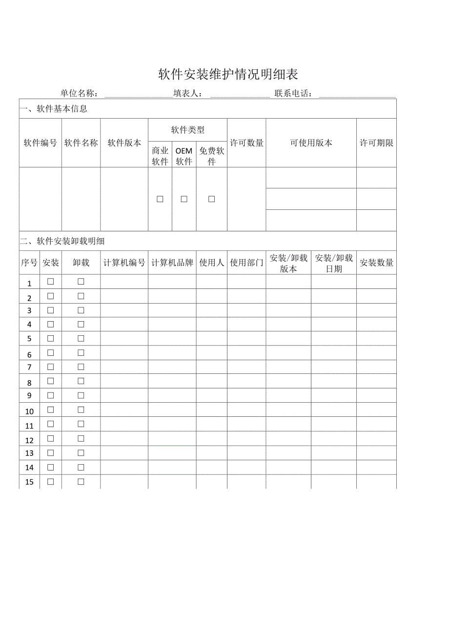 企业软件安装维护管理规定_第5页