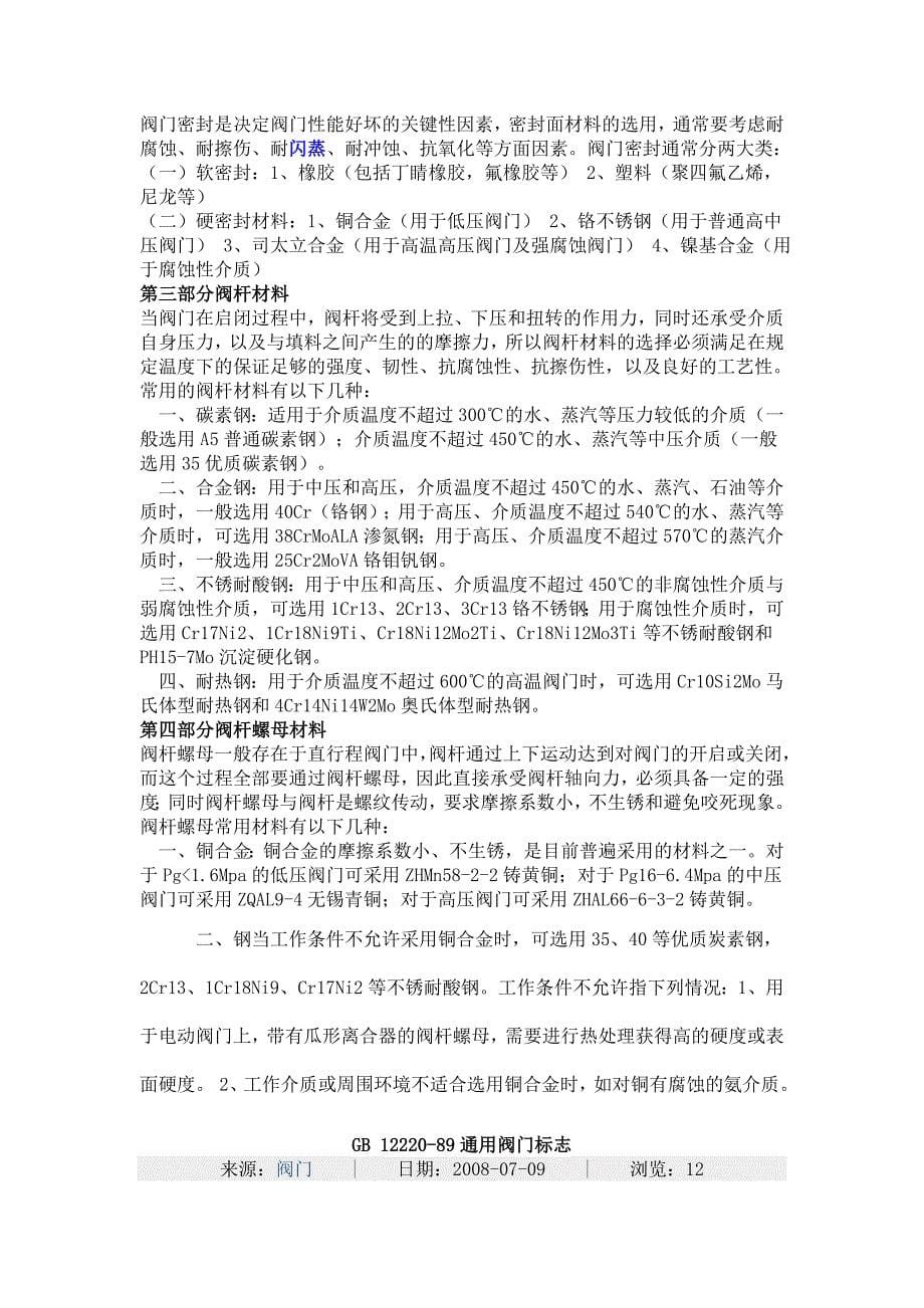 阀门的几种分类形式与材料选用_第5页