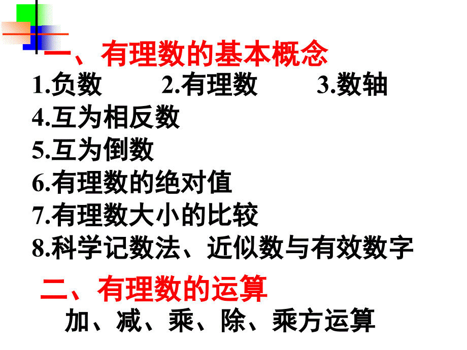 人教版七年级有理数复习课堂PPT_第2页