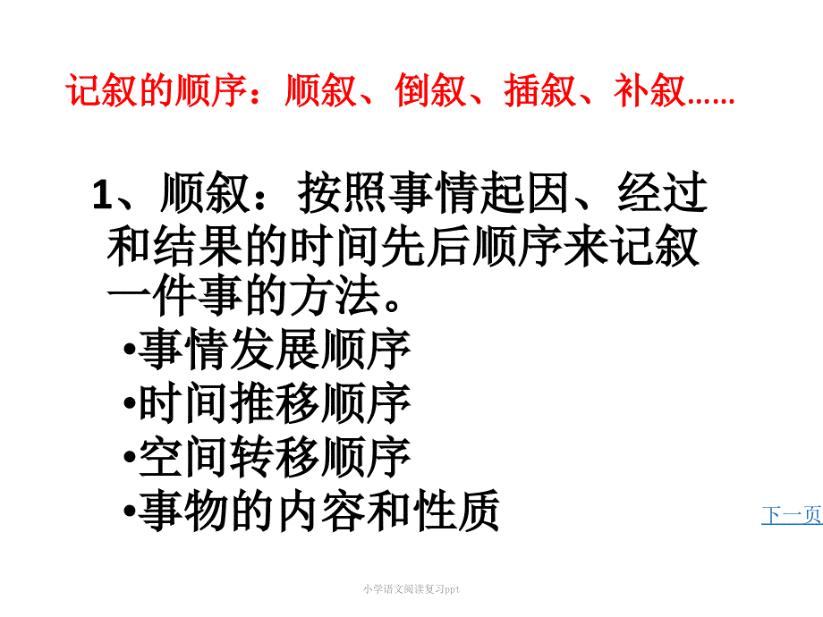 小学语文阅读复习ppt_第4页