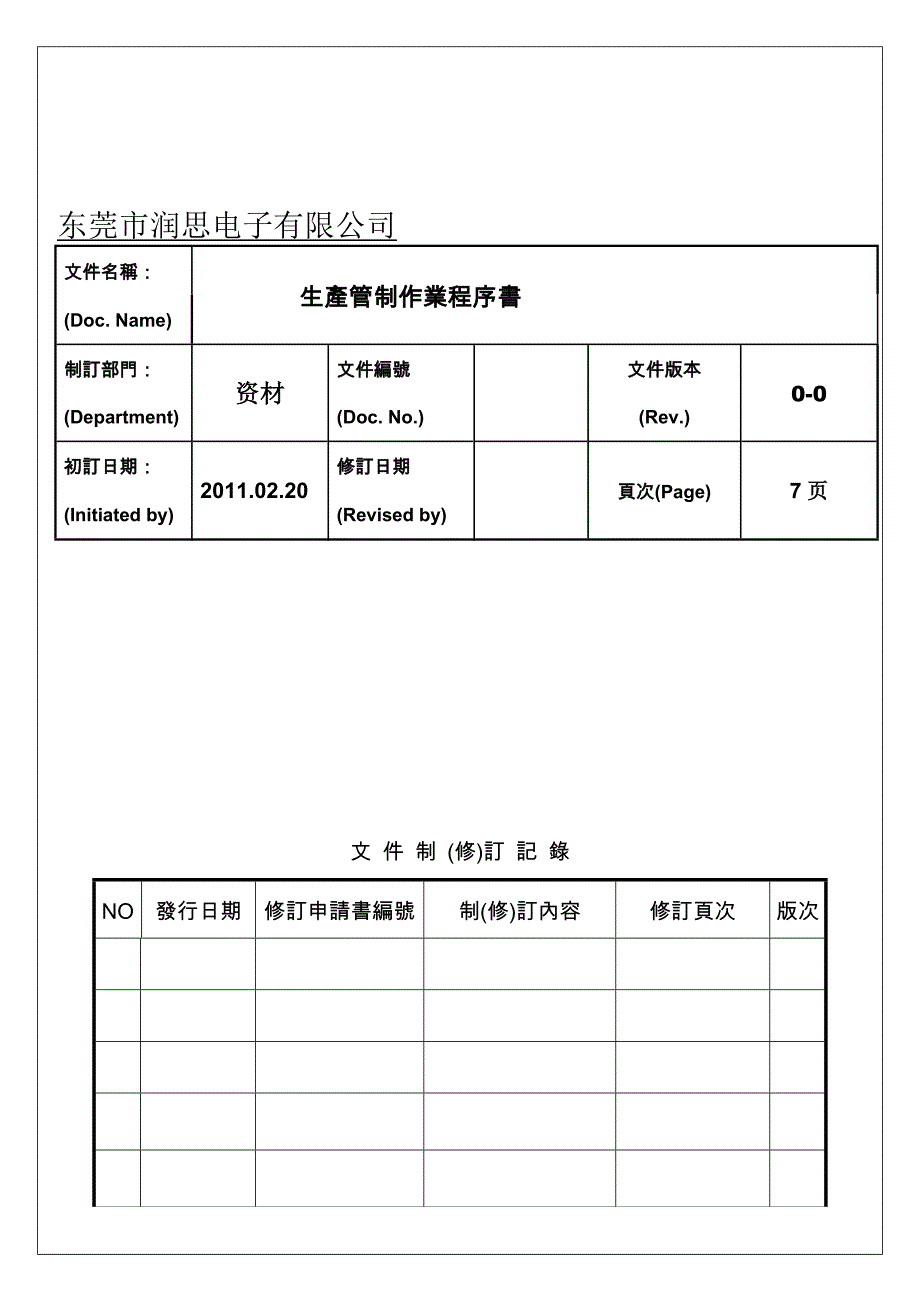 生产管制作业程序书.doc_第1页