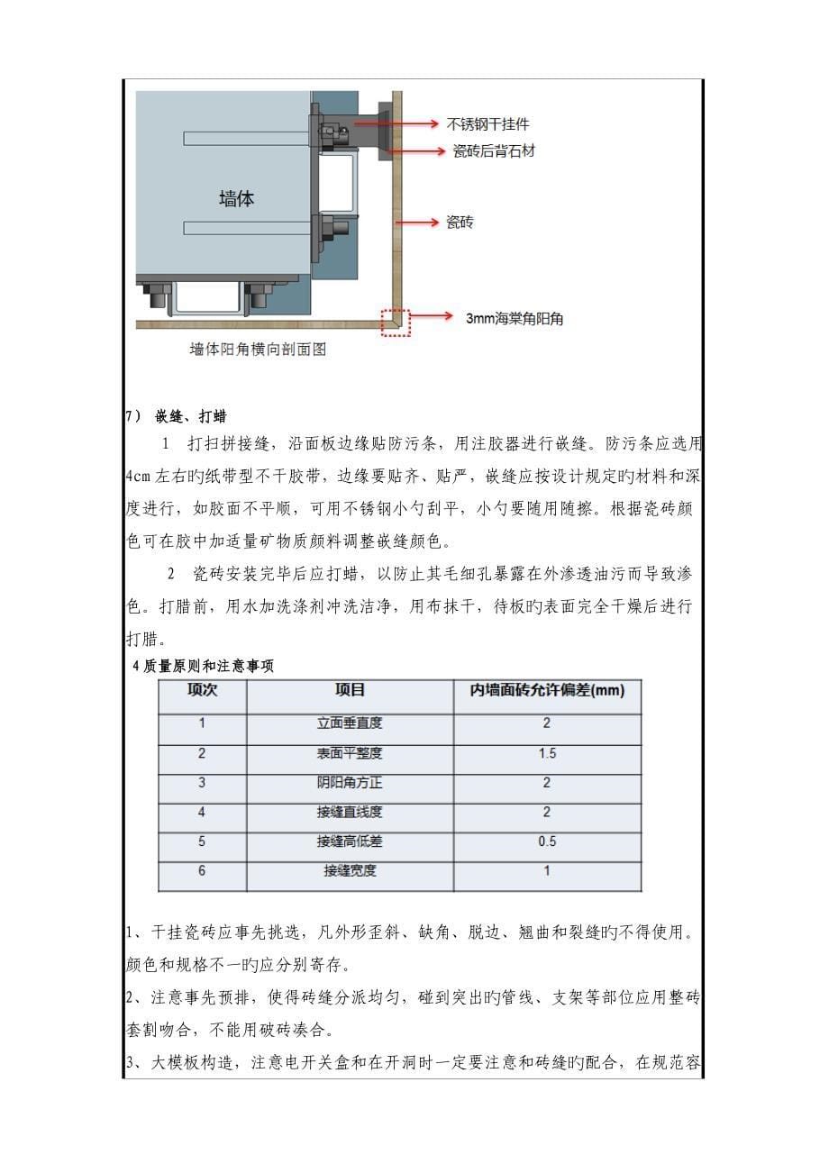 BIM瓷砖干挂技术交底.doc_第5页