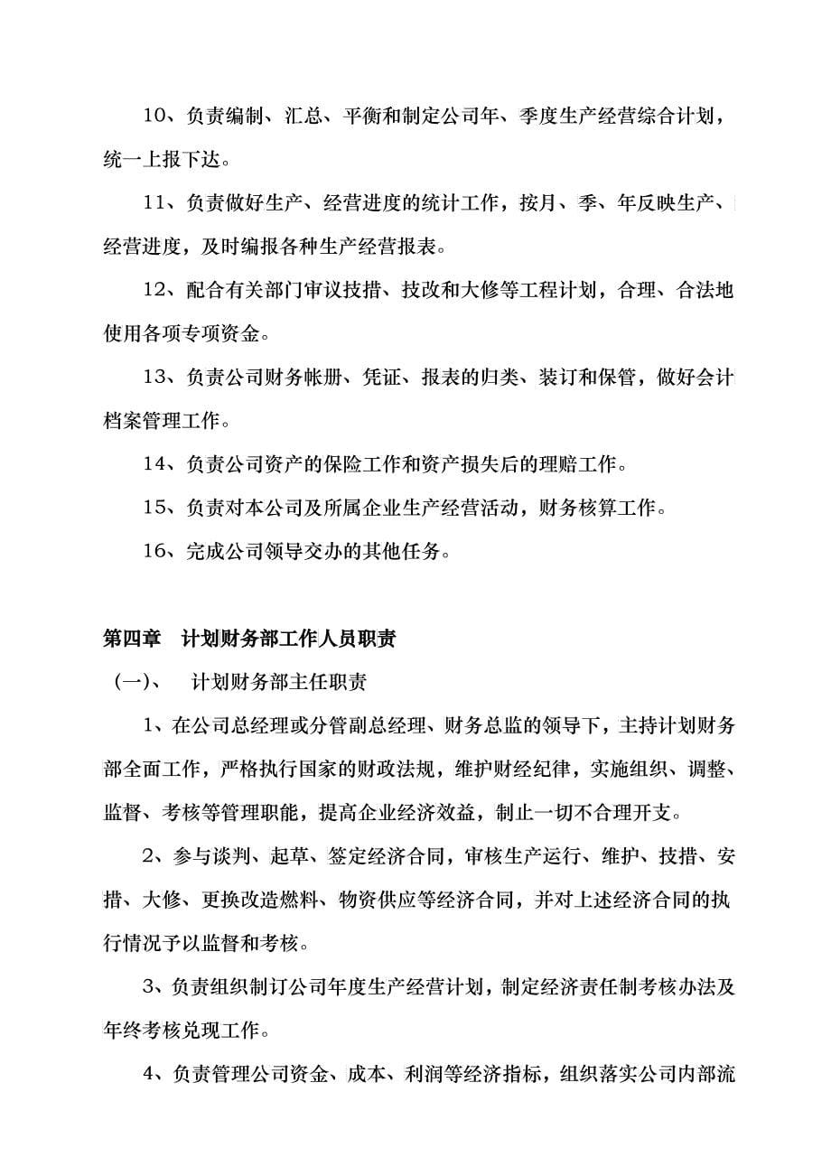 公司计划财务部管理制度_第5页