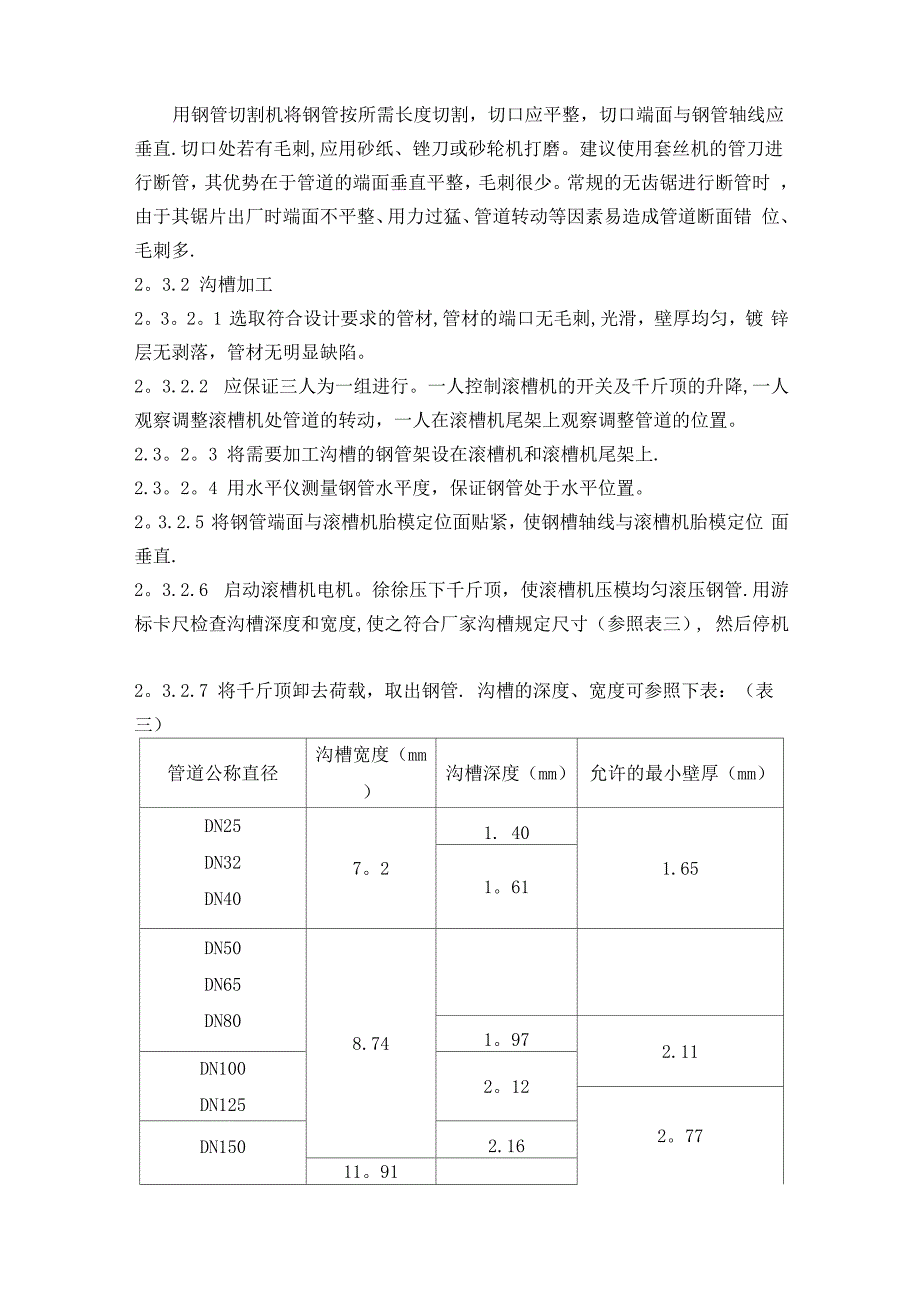 镀锌钢管卡箍式连接施工工艺-secret_第3页