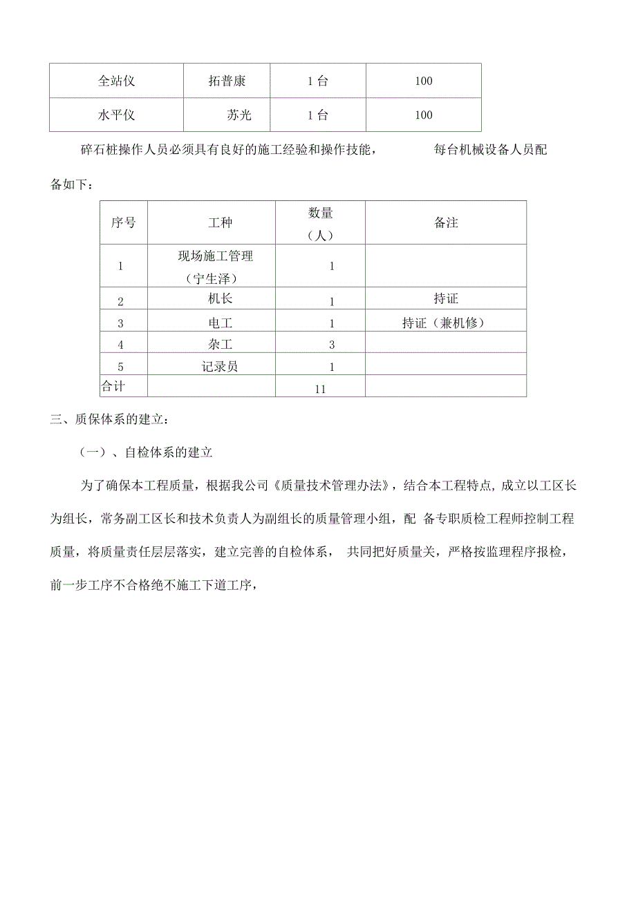 碎石桩总结报告实习调研报告工作总结报告_第4页