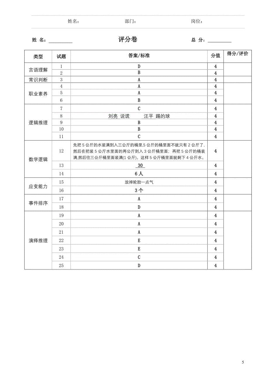 招聘笔试之综合能力测试题及答案.doc_第5页