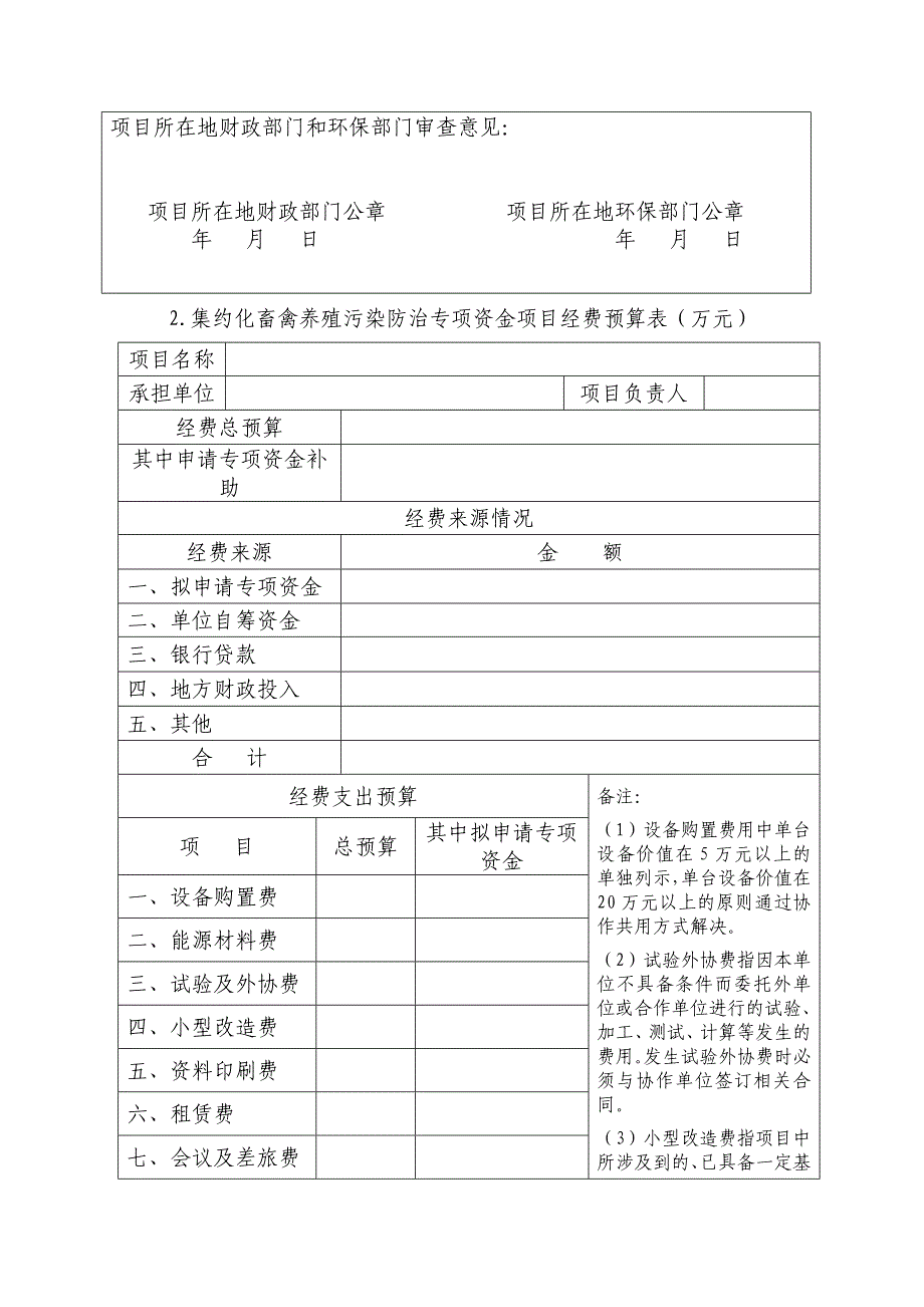 集约化畜禽养殖污染专项资金项目申请表.doc_第4页