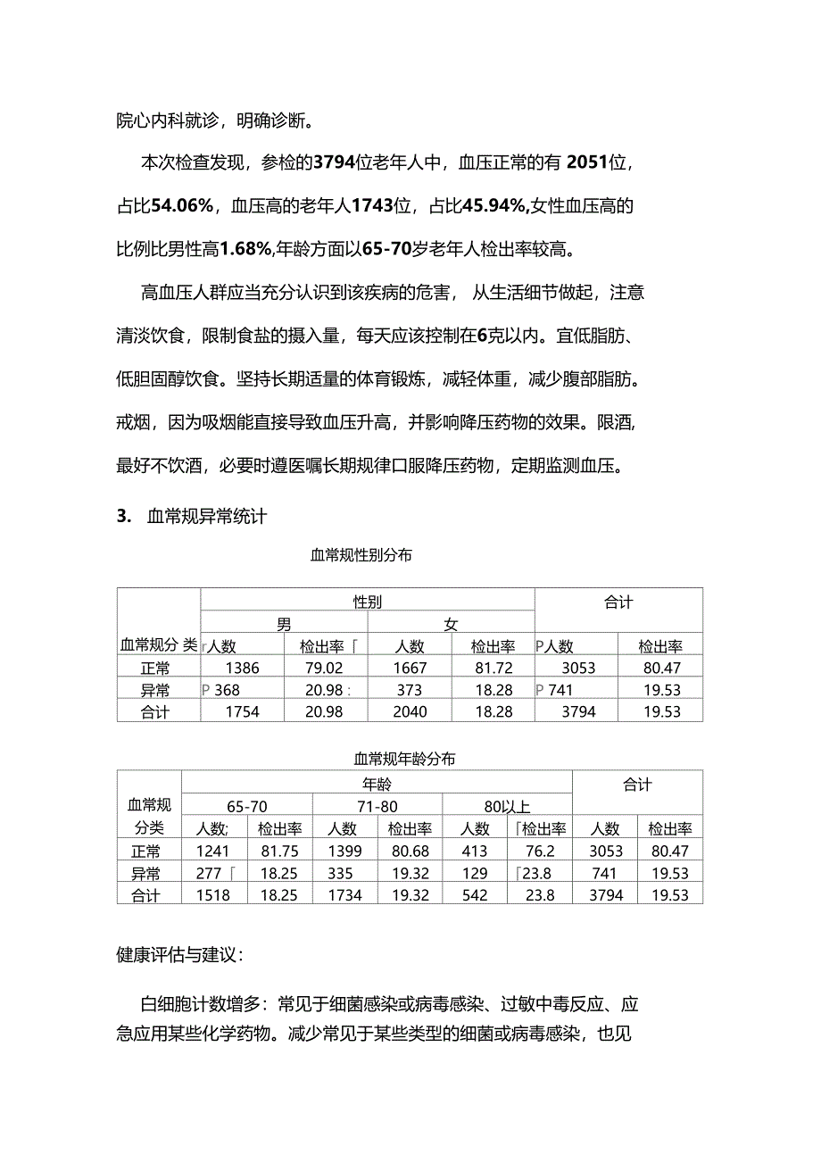 老年人体检情况分析报告_第4页