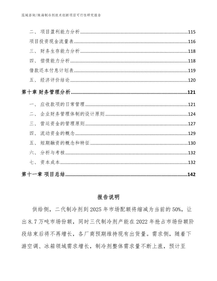 珠海制冷剂技术创新项目可行性研究报告_第5页