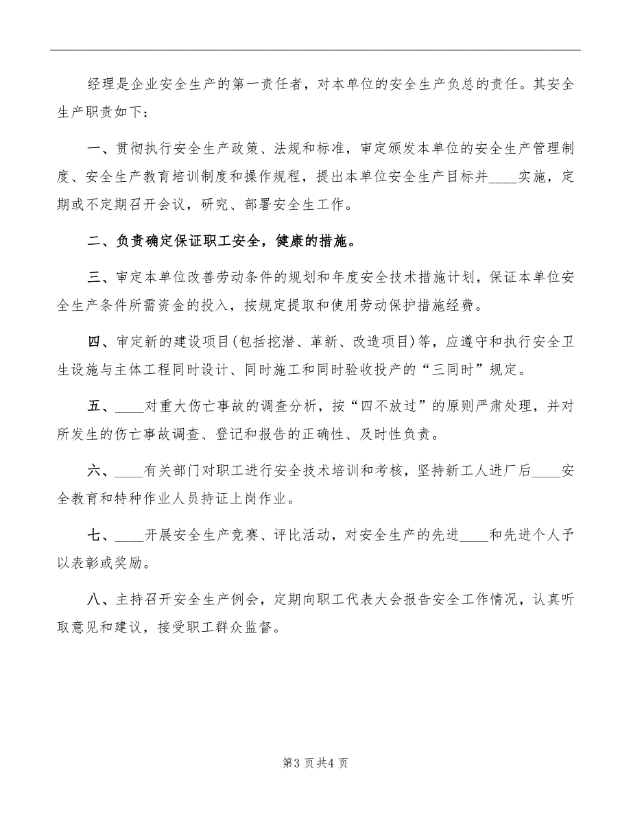 企业主要负责人安全生产责任制_第3页